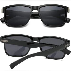 DUBERY Vintage Polarized Sunglasses for Men Women Retro Square Sun Glasses D518